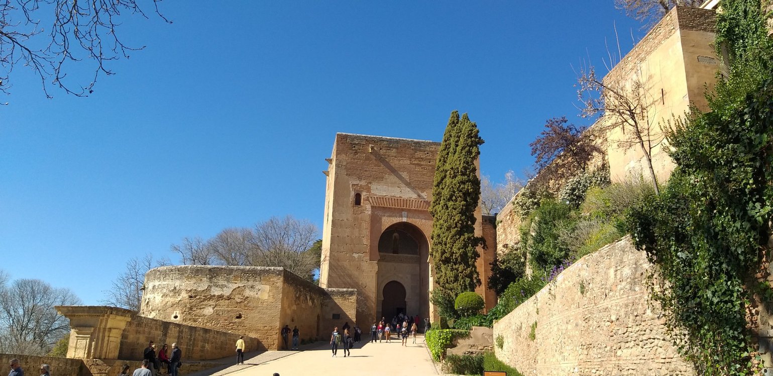 Billet de l'Alhambra avec les palais nasrides, Grenade,