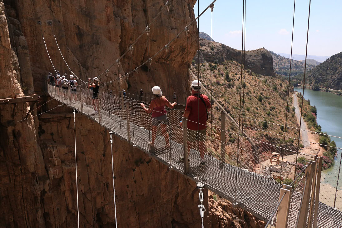 les Caminito del Rey tickets ne donnent pas accès au train qui traverse les tunnels